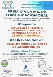 Premio comunicación oral.